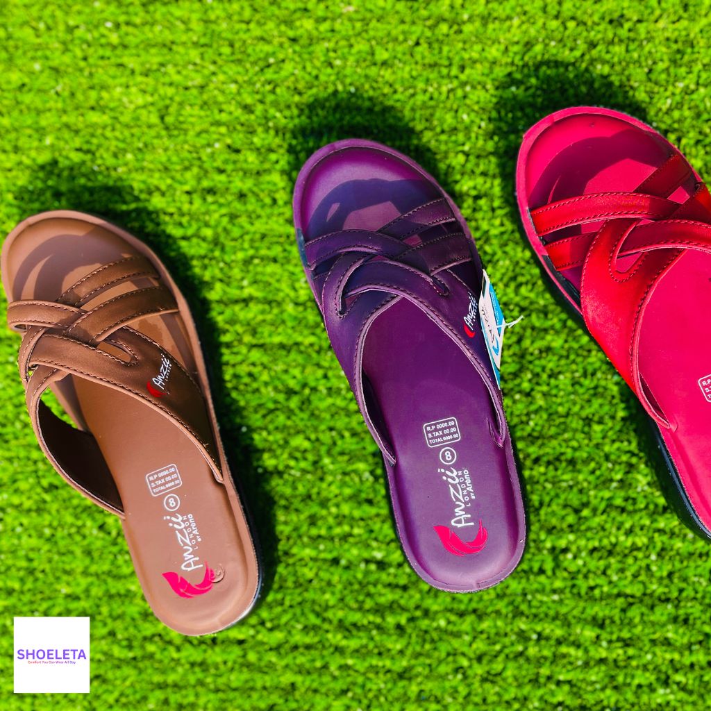 Stylish Brown Cross Strap Slippers for Women | Comfortable & Trendy Footwear