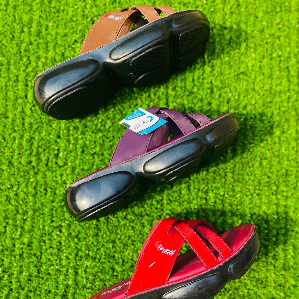 Stylish Brown Cross Strap Slippers for Women | Comfortable & Trendy Footwear