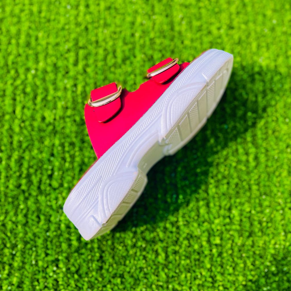 Instant Comfort! Medicated Soft Double Buckle Slippers - Red & Blue - Limited Stock!
