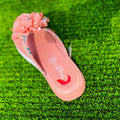 Medicated Comfort Soft Floral Pink Slippers for Women | Orthopedic Cushioned Flip Flop House Slippers