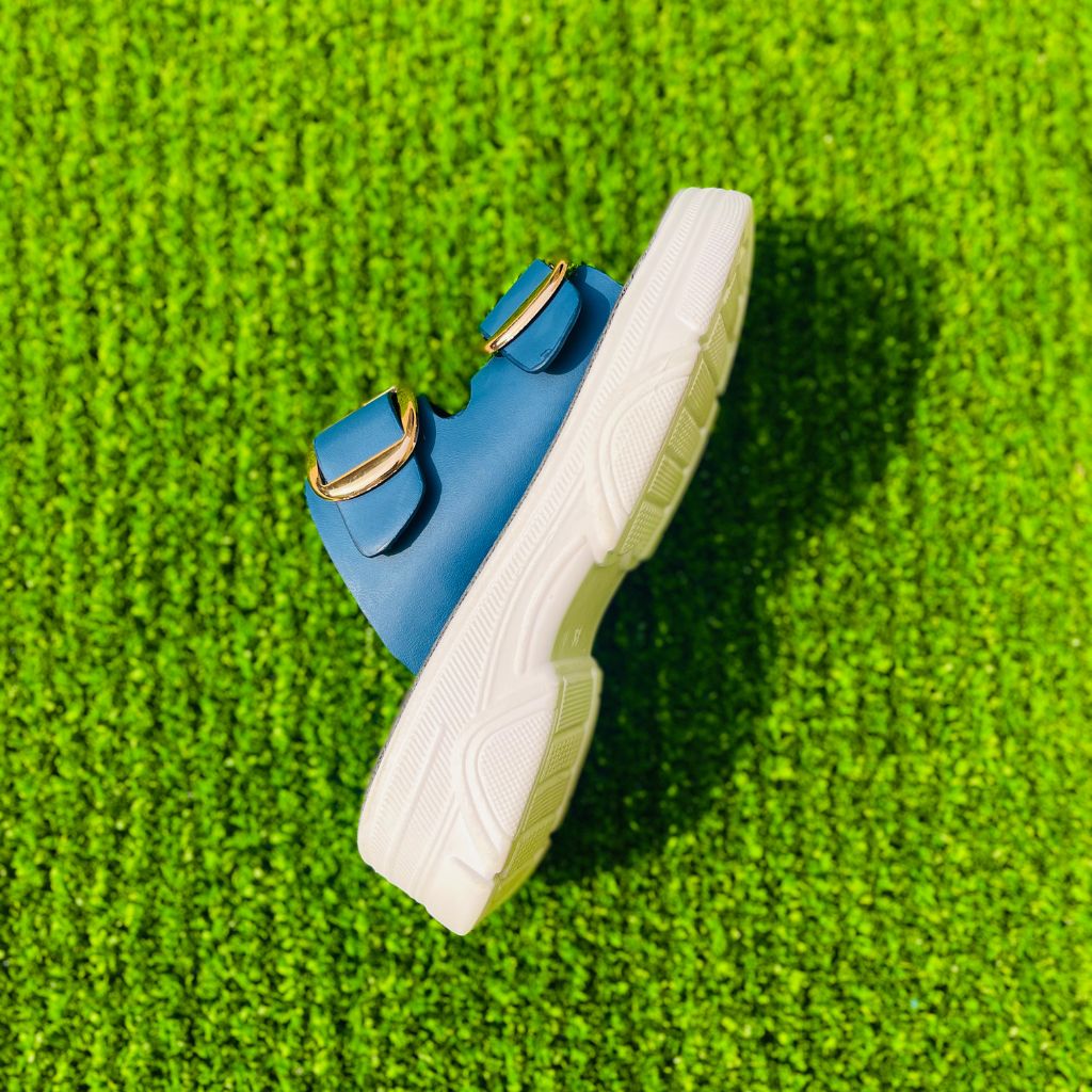 Instant Comfort! Medicated Soft Double Buckle Slippers - Red & Blue - Limited Stock!